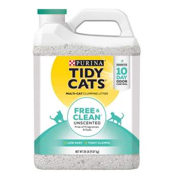 Purina Tidy Cats Free & Clean Unscented Clumping Scoop Cat & Kitty Litter for Multiple Cats