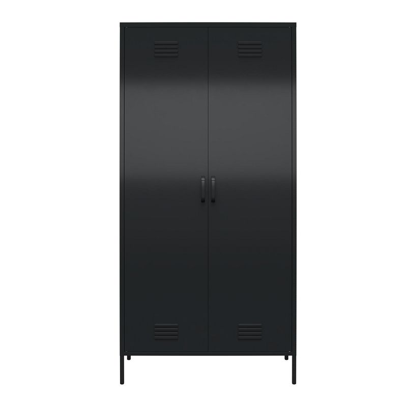 RealRooms Shadwick Tall 2 Door Closed Metal Storage Locker Cabinet, 1 of 5