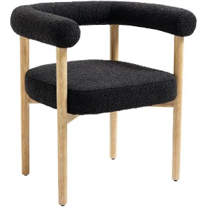 Meridian Furniture,Hyatt Boucle Fabric Dining Chair - 1 of 4