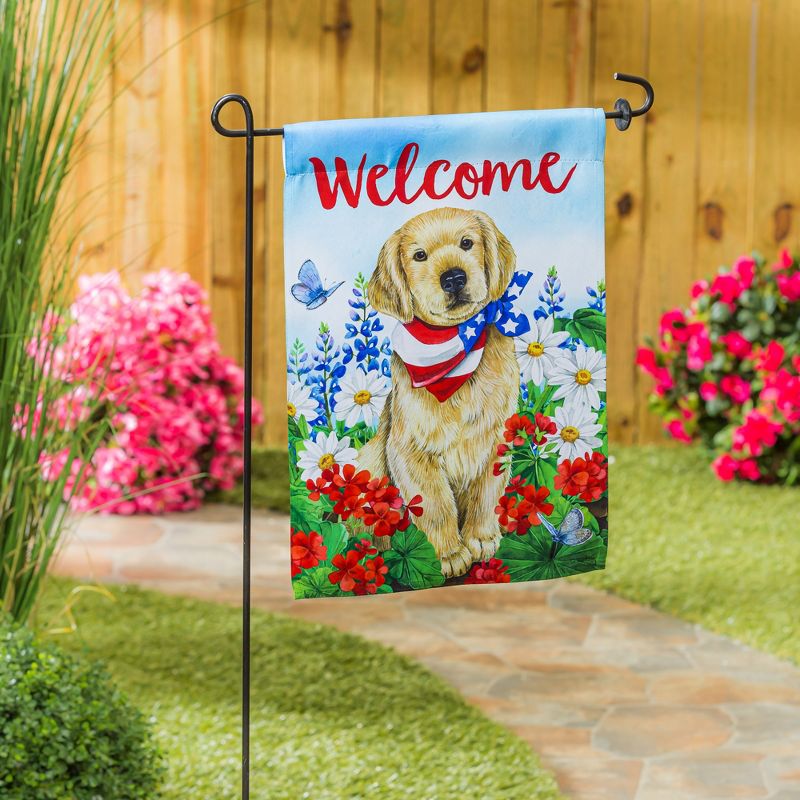 Evergreen Dog with Patriotic Bandana Garden Suede Flag 12.5 x 18 Inches Indoor Outdoor Decor, 2 of 4