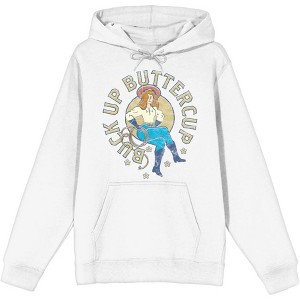 Buck Up Buttercup Adult Long Sleeve Hoodie - 1 of 2