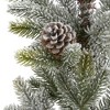 Nearly Natural 28-in Flocked Artificial Christmas Tree with Pine Cones - 3 of 4