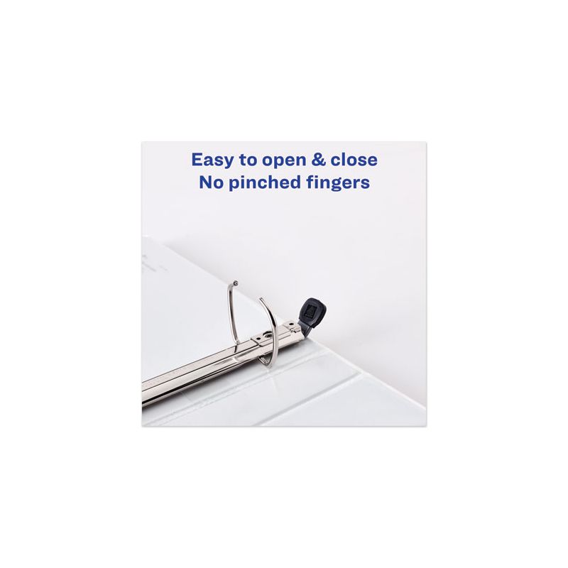 Avery Heavy-Duty View Binder with DuraHinge and One Touch EZD Rings, 3 Rings, 1" Capacity, 11 x 8.5, Navy Blue, 5 of 8