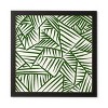 Nadiamlopez Linear 5 Framed Wall Canvas Black/Green - Deny Designs - 4 of 4