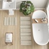 Woven Texture Stripe Bath Rug Natural 22x58" - 4 of 4