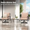 Lirago 2-Piece Outdoor Dining Chairs Set Waterproof Rattan & Rust-Resistant Metal Frame, with Cushions for Patio/Poolside 43.3"x25.6"x35.4" - 2 of 4