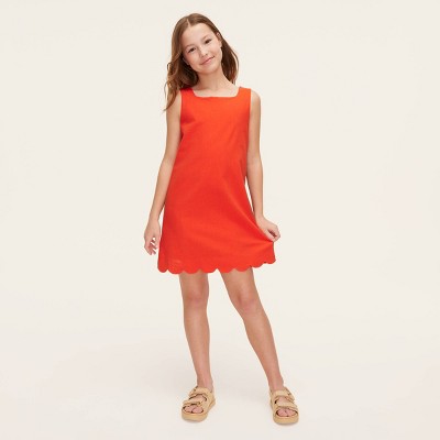 Girls' Scalloped Shift Dress - kate spade new york x Target Red