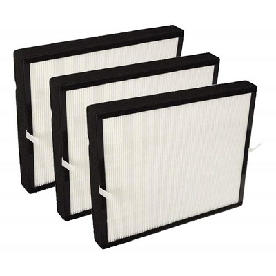 Nispira True HEPA Activated Carbon Air Filter Replacement Set Compatible with Air Purifier A350 A375. Compared to Part BF25A 3 Packs
