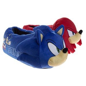 SEGA Sonic the Hedgehog Boys Slippers - House Shoes Lightweight Plush Warm Comfort Soft Aline Slipper - 1 of 4