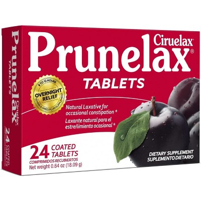Prunelax - Ciruelax Regular Strength Laxative Tablets, 24 Count