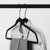 100pk Combo Pack Suit/shirt Flocked Hangers White - Brightroom™ : Target