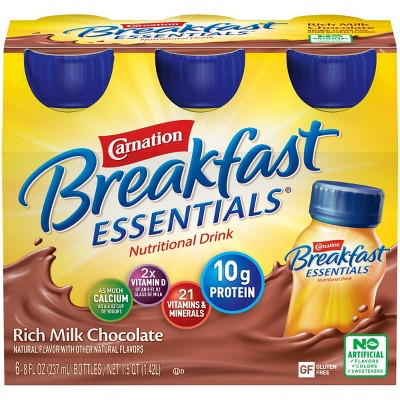 Carnation Breakfast Essentials Ready to Drink Rich Milk Chocolate - 6ct/48 fl oz