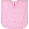 LA LEELA Women's House Daily Routine Evening Wear Dress Tunic Ladies Cover Ups for Women Loungewear Mumu Bikini Loungewear for Women 2X-3X Pink, Solid - 3 of 4