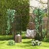 Tangkula 7’ x 8.4’ Birdcage Shape Garden Arbor Heavy Duty Metal Garden Gazebo Pergola w/ Trellis Plant Stand Rack for for Climbing Plants - 3 of 4