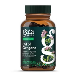 Gaia Herbs Oil of Oregano - Immune & Antioxidant Support Supplement - With Oregano Oil, Carvacrol - 1 of 4