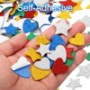Unique Bargains Heart Style Self-Adhesive Glitters Home Decor Card DIY Foam Stickers - 4 of 4
