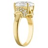 White Lotus 14K Gold Over Sterling Silver Lab Created Moissanite Ring - 2 of 3