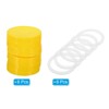 Unique Bargains Regular Mouth Plastic Mason Jar Lids with Silicone Sealing Ring 6 Pcs - 3 of 4
