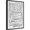 Amanti Art Black and White Runes II by Jennifer Goldberger Canvas Wall Art Print Framed 16 x 23-in. - 3 of 4