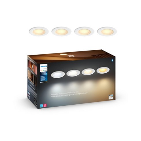 Philips Hue Bluetooth 5 6 High Lumen Recessed Downlight 4 pack White Ambiance