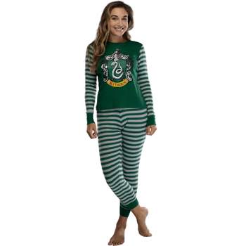 Harry Potter Hogwart's House Crest Tight Fit Adult Cotton Women's Pajama Set