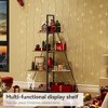 Whizmax 4 Tier Bookshelf,Bookcase Shelf Storage Organizer,Industrial Style Bookcase,Wooden Ladder Shelves Storage Organizer for Bedroom,Living Room - 3 of 4