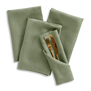 Linen Dinner Napkins for Thanksgiving and Christmas, Fete - Solino Home - 1 of 4