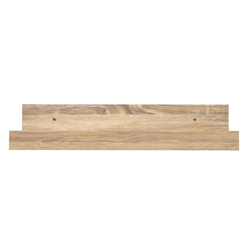 24&#34; x 5&#34; Decorative Shelf Wall Mounted with Front Edge White Oak - Inplace, 1 of 7
