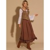 INSPIRE CHIC Women's Faux Suede Vintage Sleeveless Lace Up Zipper Decor Waistcoat Vests - 4 of 4