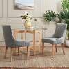 Lester 19" H Dining Chair With Nail Head Trim (Set of 2) - MCR4709 - Safavieh Couture - 3 of 4