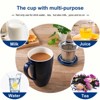 16OZ Ceramic Tea Cup with Stainless Steel Filter, Tea Infuser and Lid, Suitable for Tea, Coffee, Cocoa and Milk, Gift for Tea Lovers, Tea Infuser Cup - 3 of 4