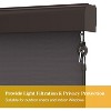 Heynemo Outdoor Roller Shades for Patio with Aluminum Valance, 420GSM New Material Patio Shade with 95% UV Blockout, Outdoor Blinds - 3 of 4