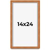 PosterPalooza | Classic Brown Picture Frame - UV Acrylic, Foam Board Backing, Hanging Hardware - 2 of 4