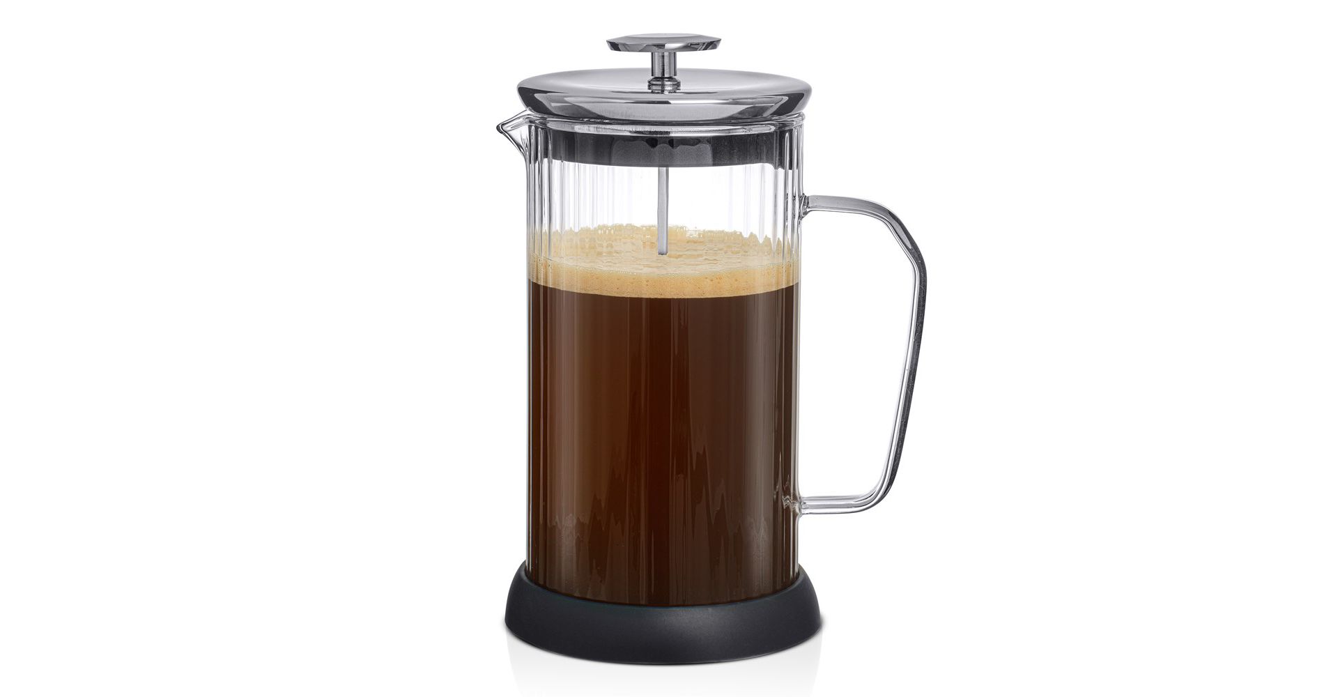Glass Fluted French Press - 33 oz