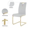 PAGED Upholstered Dining Chairs Modern Living Room Chairs Comfortable Kitchen Chairs with Metal Legs for Living Room - 2 of 4