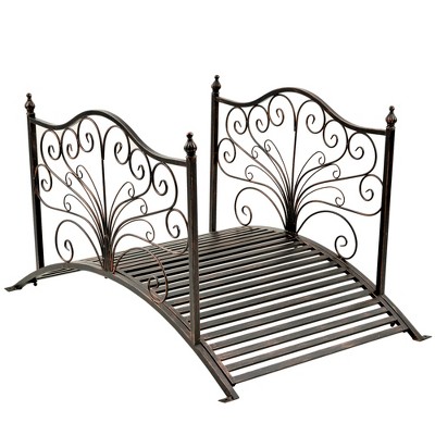 Gulches Garden Bridges: Elegant Metal & Wood Footbridges with Safety Siderails