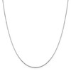Black Bow Jewelry 0.95mm 10k White Gold Diamond Cut Octagonal Box Chain Necklace - 3 of 4