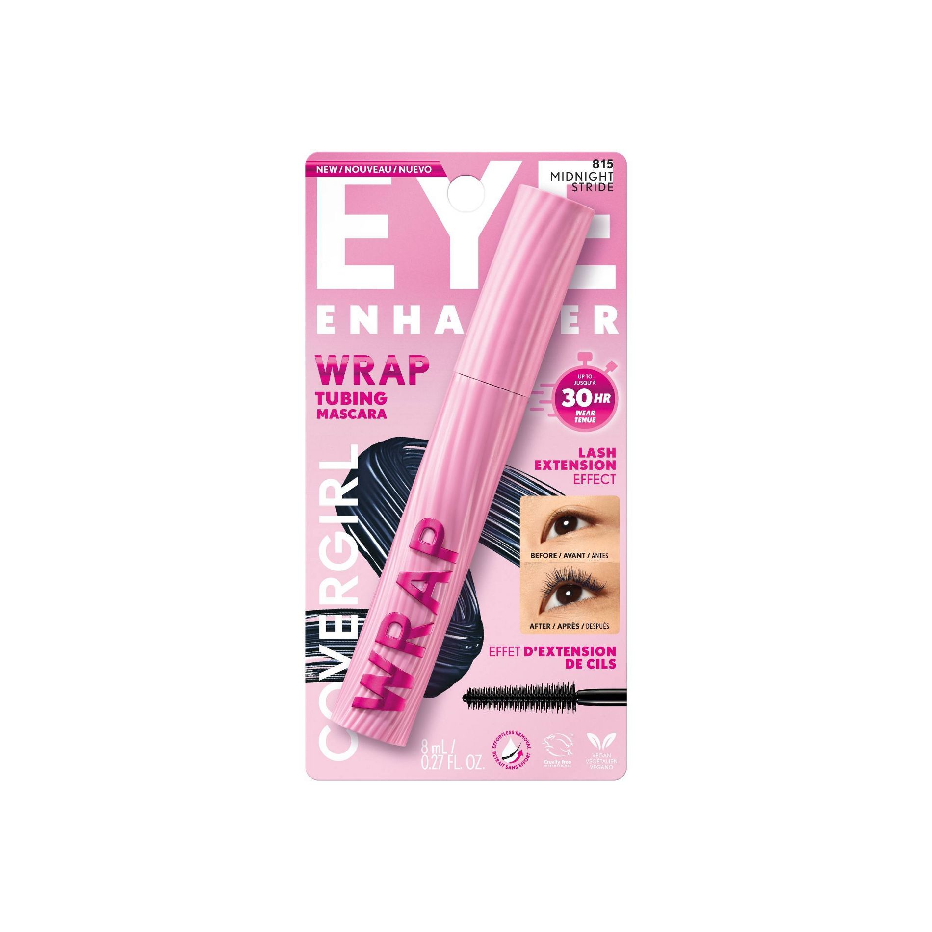 COVERGIRL Eye Enhancer Wrap Tubing Mascara - Navy Black - 0.27 fl oz