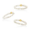 Pure Collection by Ross-Simons 3-4mm Cultured Pearl Jewelry Set: 3 Stretch Rings With 14kt Yellow Gold - 4 of 4