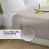 300 Thread Count 100% Organic Bamboo Viscose Flat Sheet Only, Extra Wide, Cooling & Breathable, Double Stitching, Bedding Sheet - 4 of 4