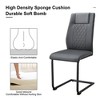 LOVMOR Dining Chairs Set, kitchen & Dining Room Chairs with Metal Legs and Faux Leather Padded Seat, kitchen Chairs w/ High Back - 3 of 4