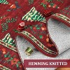 Christmas Runner Rug, Non-Slip Washable Indoor Carpet with Tree and Snowflake Pattern, Stain Resistant Kitchen Floor Mat for Hallway - 4 of 4