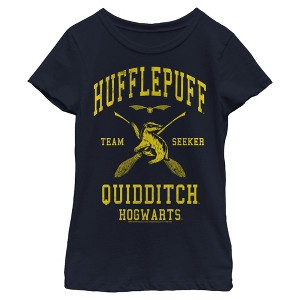 Girl's Harry Potter Hufflepuff Quidditch Seeker T-Shirt - 1 of 4