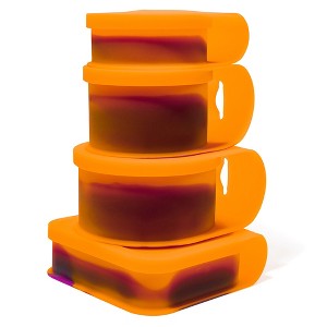 Silipint: Silicone Go Go Bowls: Set of 4: Sun Storm - Sizes: 10, 20, 30 oz - 1 of 4