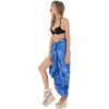 LA LEELA Women's Summer Bikini Wraps Beach Wrap Coverup Sarong Skirt Bathing suit Swimsuit Swimwear Cover Up for Women One Size Blue, Floral - 2 of 4