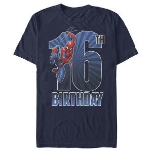 Men's Marvel Spider-Man Swinging 16th Birthday T-Shirt - 1 of 4