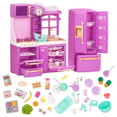 our generation gourmet kitchen set for 18 doll