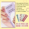 Saviland Women's 22pcs Semi-Cured Gel Nail Strips Kit - Glossy & Long-Lasting with Tools.(Sweet Peach Series) - 2 of 4