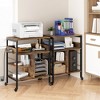 Whizmax Industrial Printer Cart, 4-Tier Mobile Printer Stand, End Table ,Rolling Cart with Power Outlets and USB Ports for Office, Living Room - 4 of 4