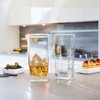 Le'raze Set of 4 Everyday Square Drinking Glasses - 16oz. - 2 of 4